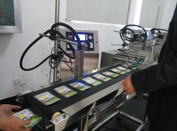 中国 バッチ番号のための4ライン食糧産業使用された連続的なインクジェット・プリンタは印刷に日付を記入します サプライヤー
